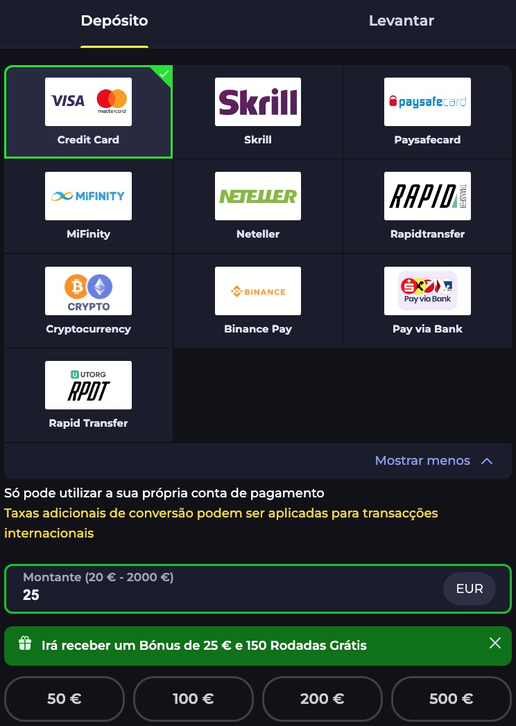BDM Bet Depósito