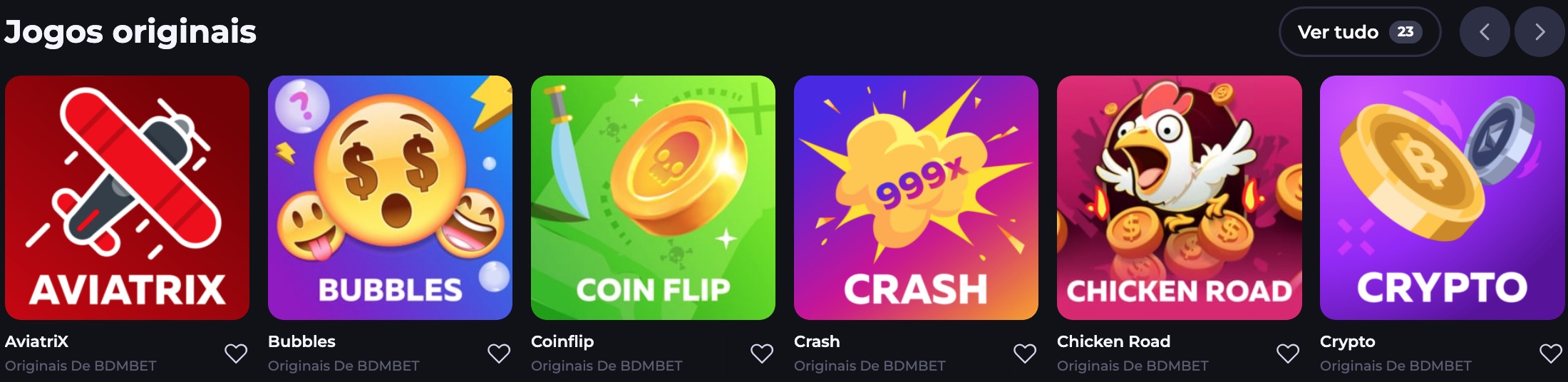 BDM Bet Jogos originais
