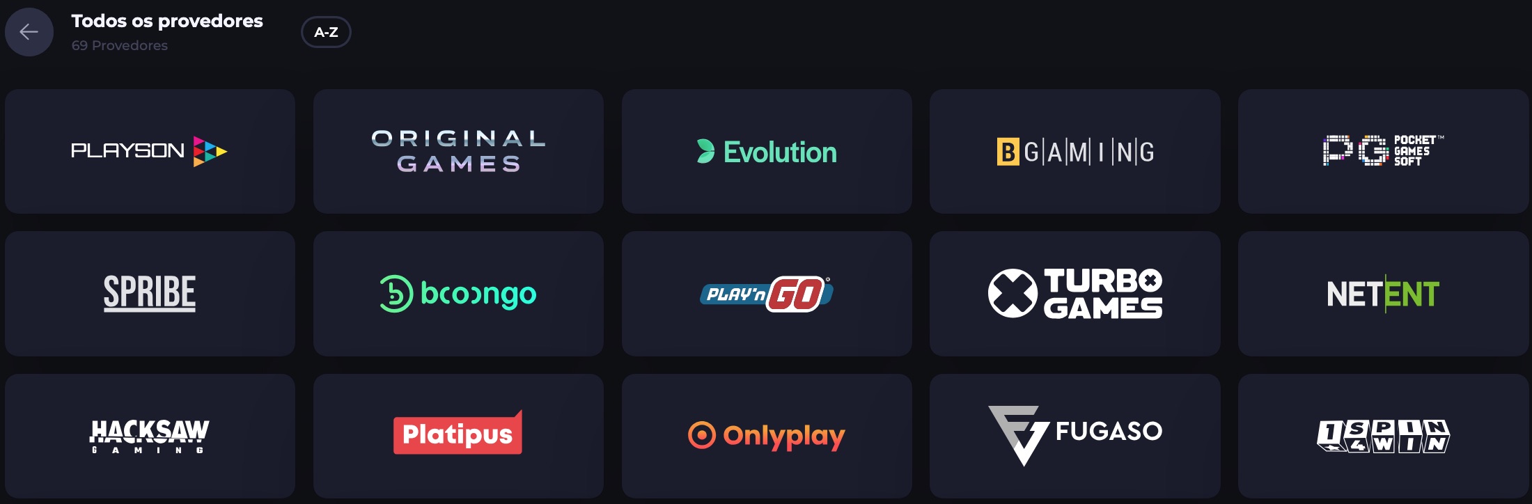 BDM Bet Todos os provedores